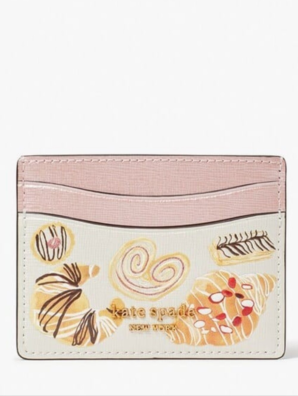 kate spade New York Patisserie Pink & Cream Pastry Card Holder